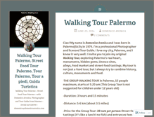 Tablet Screenshot of palermowalkingtour.com